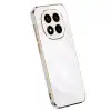 Xiaomi Redmi Note 14 Pro 5g Kılıf Volet Silikon - Beyaz