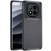 Xiaomi Redmi Note 14 Pro Plus Kılıf Auto Focus Karbon Kapak - Siyah