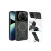 Xiaomi Redmi Note 14 Pro Plus Kılıf Joy Lens Standlı Kapak - Mor