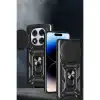 Xiaomi Redmi Note 14 Pro Plus Kılıf Pars Lens Yüzüklü Silikon - Yeşil