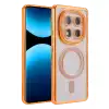 Xiaomi Redmi Note 15 4g Joke Simli Magneticsafe Kılıf - Turuncu