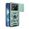 Xiaomi Redmi Note 15 Pro 5g Pars Lens Yüzüklü Silikon - Yeşil