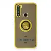 Xiaomi Redmi Note 8 Kılıf Montreal Yüzüklü Silikon Kapak - Sarı