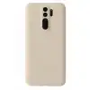 Xiaomi Redmi Note 8 Pro Kılıf First Silikon - Krem