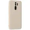 Xiaomi Redmi Note 8 Pro Kılıf First Silikon - Krem