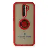 Xiaomi Redmi Note 8 Pro Kılıf Montreal Yüzüklü Silikon Kapak - Kırmızı