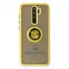 Xiaomi Redmi Note 8 Pro Kılıf Montreal Yüzüklü Silikon Kapak - Sarı