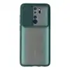 Xiaomi Redmi Note 8 Pro Kılıf Palm Buzlu Kamera Sürgülü Silikon - Yeşil