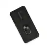Xiaomi Redmi Note 8 Pro Kılıf Pars Lens Yüzüklü Silikon - Siyah