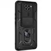 Xiaomi Redmi Note 9 4g Kılıf Pars Lens Yüzüklü Silikon - Siyah