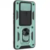 Xiaomi Redmi Note 9 4g Kılıf Pars Lens Yüzüklü Silikon - Yeşil