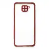 Xiaomi Redmi Note 9 Kılıf Miami Şeffaf Silikon - Fuşya
