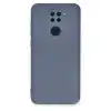 Xiaomi Redmi Note 9 Kılıf Nano İçi Kadife Silikon - Gri