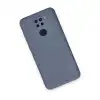Xiaomi Redmi Note 9 Kılıf Nano İçi Kadife Silikon - Gri