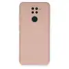 Xiaomi Redmi Note 9 Kılıf Nano İçi Kadife Silikon - Pudra