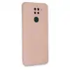 Xiaomi Redmi Note 9 Kılıf Nano İçi Kadife Silikon - Pudra
