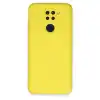 Xiaomi Redmi Note 9 Kılıf Nano İçi Kadife Silikon - Sarı