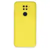 Xiaomi Redmi Note 9 Kılıf Nano İçi Kadife Silikon - Sarı