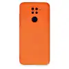 Xiaomi Redmi Note 9 Kılıf Nano İçi Kadife Silikon - Turuncu