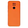 Xiaomi Redmi Note 9 Kılıf Nano İçi Kadife Silikon - Turuncu