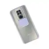 Xiaomi Redmi Note 9 Kılıf Palm Buzlu Kamera Sürgülü Silikon - Lila