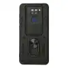 Xiaomi Redmi Note 9 Kılıf Pars Lens Yüzüklü Silikon - Siyah