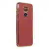 Xiaomi Redmi Note 9 Kılıf Volet Silikon - Kırmızı