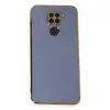 Xiaomi Redmi Note 9 Kılıf Volet Silikon - Mavi