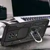 Xiaomi Redmi Note 9 Pro Kılıf Pars Lens Yüzüklü Silikon - Yeşil