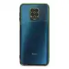 Xiaomi Redmi Note 9 Pro Kılıf Razer Lensli Silikon - Yeşil