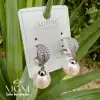 Xuping Taşlı İncili Küpe