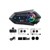 Y12  Motor Kask Kulaklık Rgb Modlu Radyolu Motosiklet Kulaklık 5.3 Bluetooth Intercom