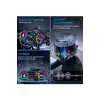 Y13 Motor Kask Kulaklık Rgb Modlu Radyolu Motosiklet Kulaklık 5.3 Bluetooth Intercom
