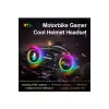 Y13 Motor Kask Kulaklık Rgb Modlu Radyolu Motosiklet Kulaklık 5.3 Bluetooth Intercom