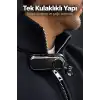 Yaka Klipsli Makaralı Bluetooth Tek Kulaklık