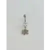 Yaprak Detaylı Göbek Piercing
