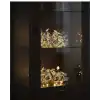 Yaprak Şekilli Gümüş LED Işık Pilli Dekoratif Aydınlatma