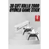 yeni nesil 3D 4K 2000 Oyunlu Game Stick Oyun Konsolu Çift Konsol