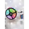 Yeni Nesil RGB Işıklı 10Metre Şerit Led Kumandalı Şarj Edilebilir