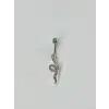 Yılan Detaylı Göbek Piercing