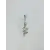 Yılan Detaylı Göbek Piercing