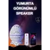 Yumurta Şeklinde Su Dalgalı Bluetooth Speaker Lamba Renkli Şarjlı