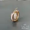 Zirkon Baget Taşlı Halka Küpe