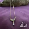Zirkon Su Damlası Taşlı Kanat Kolye