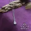 Zirkon Su Damlası Taşlı Kolye