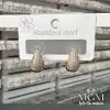 Zirkon Taşlı Su Damlası Küpe