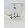 Zirkon Taşlı Üçlü Kombin Küpe