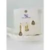 Zirkon Taşlı Üçlü Kombin Küpe