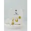 Zirkon Taşlı Üçlü Kombin Küpe