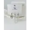 Zirkon Taşlı Üçlü Kombin Küpe